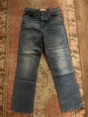 Denim Forum Blue Straight-Leg Jeans